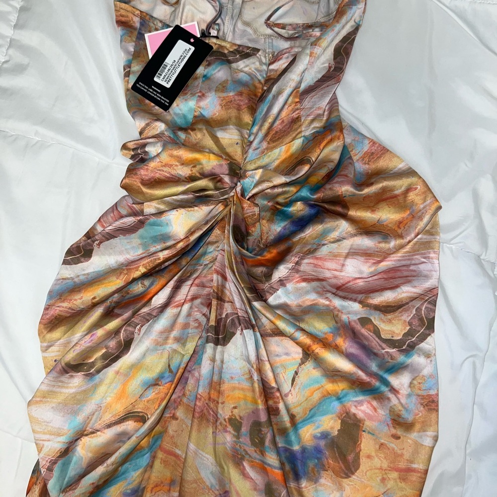 Multicolor Abstract Dress - Picture 3 of 3